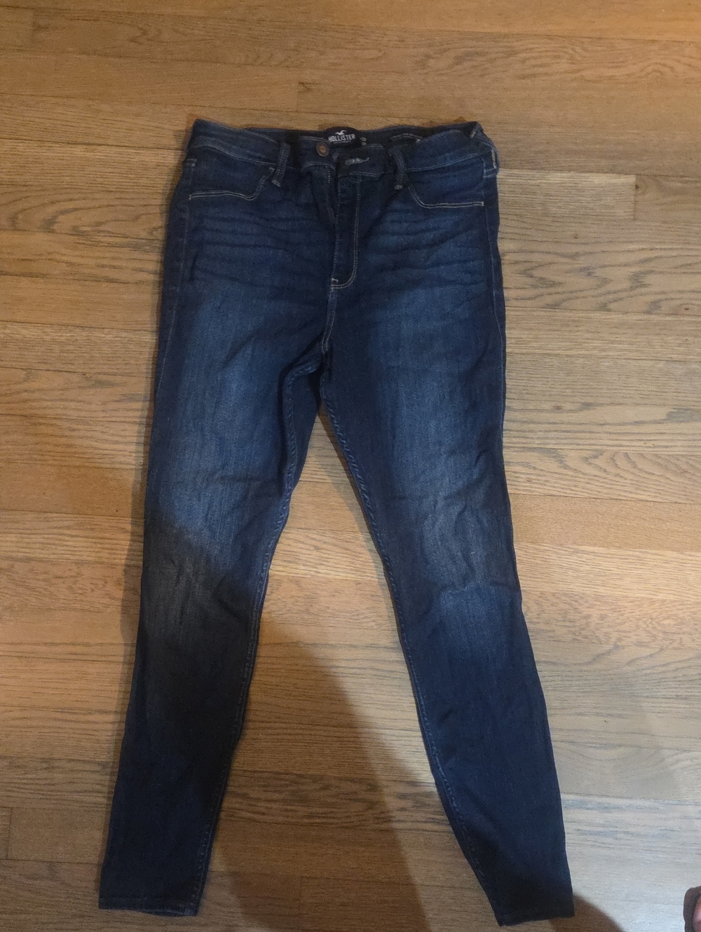 Hollister Women's Dark Indigo Skinny Jeans